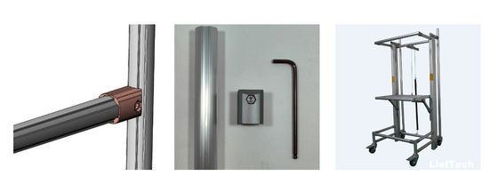 Tubes en alliage d'aluminium de 43 mm de diamètre standard pour le système Karakuri