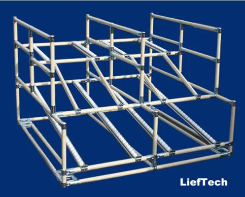 Joints pivotants métalliques parallèles haute durabilité pour système de support de tuyauterie rotatif