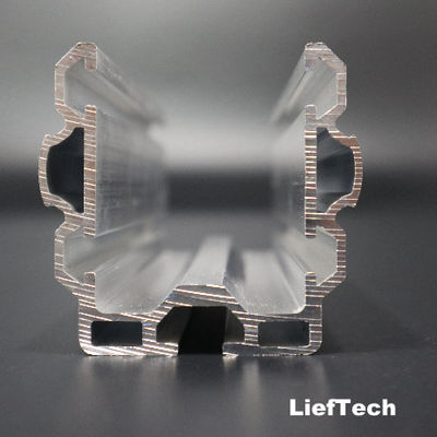 6063 T5 Profiles d'extrusion en aluminium OD 28 mm 60x55 Pipe en aluminium à faible résistance