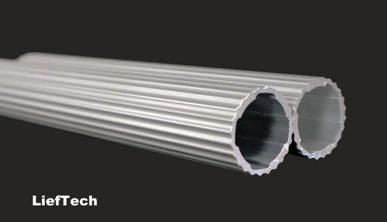 Épaisseur 1,2 mm tuyau en alliage d'aluminium rouleau d'arbre en aluminium ondulé