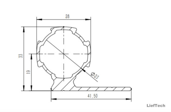 1Épaisseur.2 mm Pipe en alliage d'aluminium Taille standard internationale
