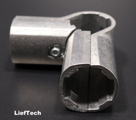 Connecteurs de tuyaux en aluminium 4 voies taille standard 90 degrés joints à angle droit