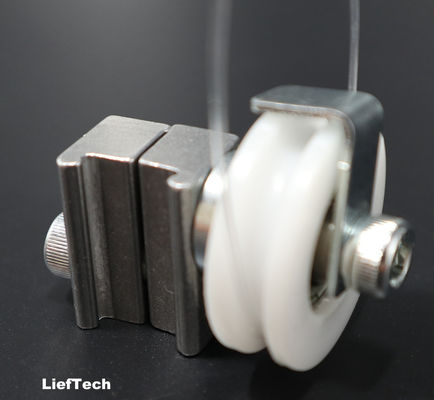 Rouleaux de roue à vis à connexion U à rainure avec joint en aluminium mobile