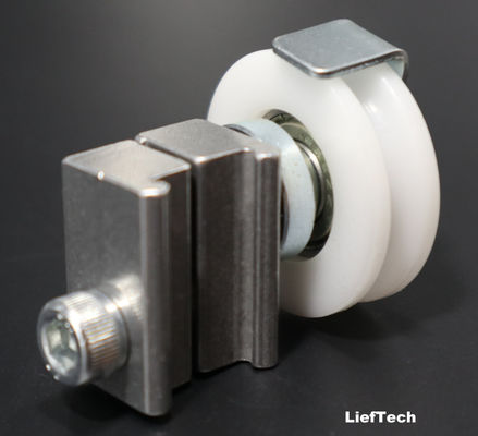 Rouleaux de roue à vis à connexion U à rainure avec joint en aluminium mobile